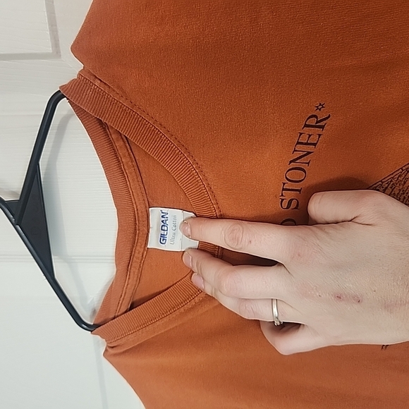 Source Unknown Orange and Black Short Sleeve Tee - Picture 2 of 3